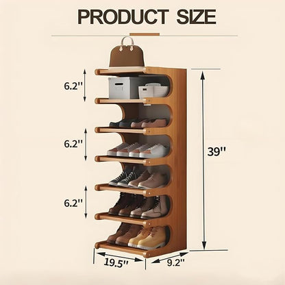 39" Bamboo Shoe Rack - Image 2