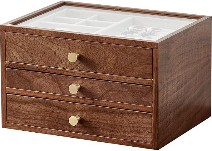 CHOSIN Black Walnut Wooden Jewelry Box - Image 8