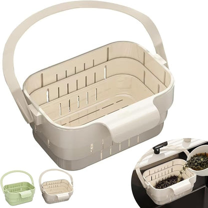Foldable Sink Strainer Hanging Sink Drain Basket Kitchen Strainer Basket | by Webringwarmthandsimplicitytoyourhomemakedailylivingfeeljustright