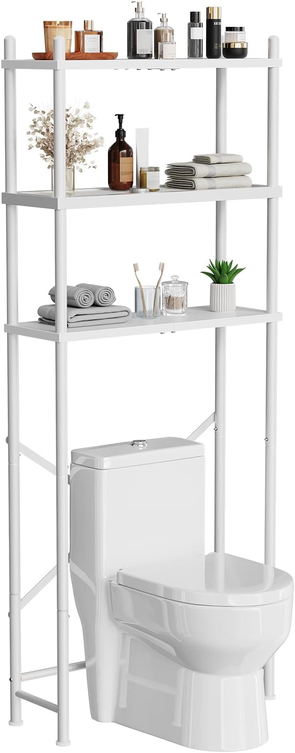 HOOBRO Over the Toilet Storage, 3-Tier Over Toilet Bathroom Organizer, - Image 9