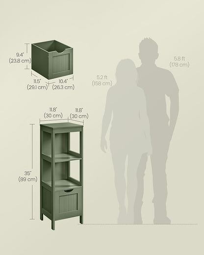 VASAGLE Storage Cabinet, Storage Organizer Rack Stand - Image 3