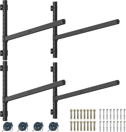 Kayak Storage Rack Heavy Duty, Adjustable Wall Mount Hanger by YAJONUE