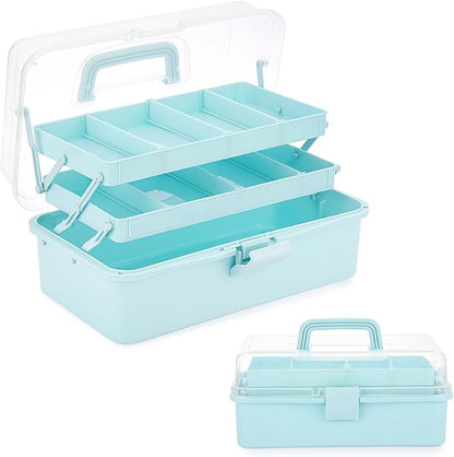 BTSKY 3-Layer Plastic Dividing Storage Box Craft Organizer and Storage by BTSKY