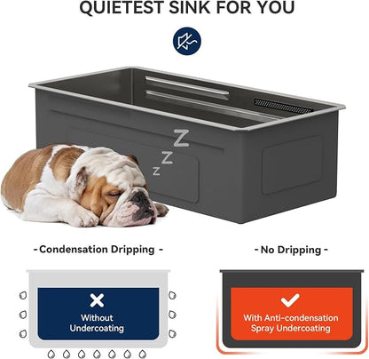 Lordear 33" Undermount Waterfall kitchen Sink - Image 9