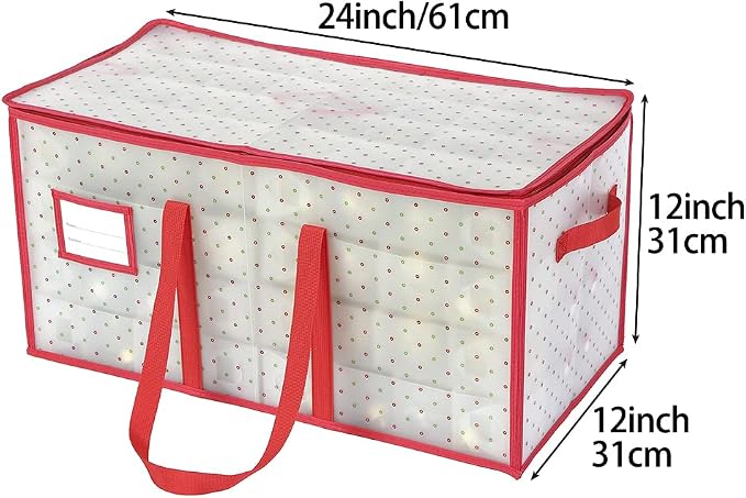 Sattiyrch Plastic Christmas Ornament Storage Box - Image 2