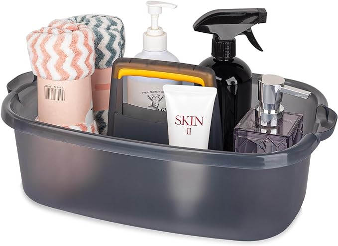Large Cleaning Supplies Caddy Portable Shower Basket Supply Organizer by JiatuA