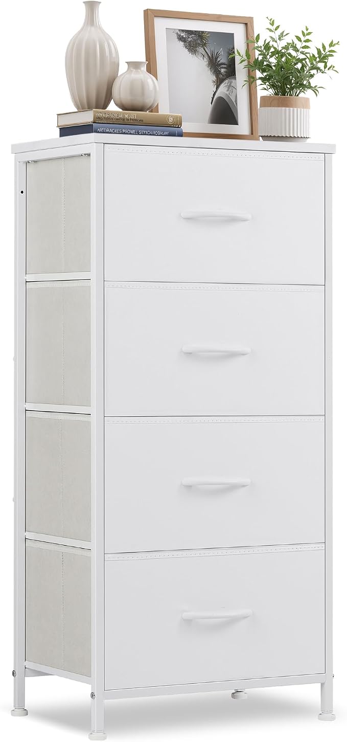 4 Drawers Dresser for Bedroom Fabric Storage Tower by SageNest
