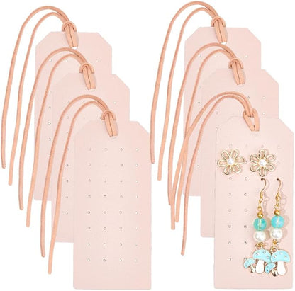 6Pcs Portable PU Leather Pierced Earring Holders by QUALITYCALFOVERA