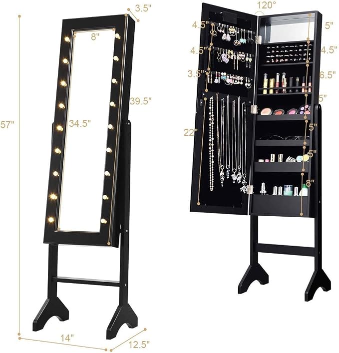 Giantex Standing Jewelry Armoire - Image 7