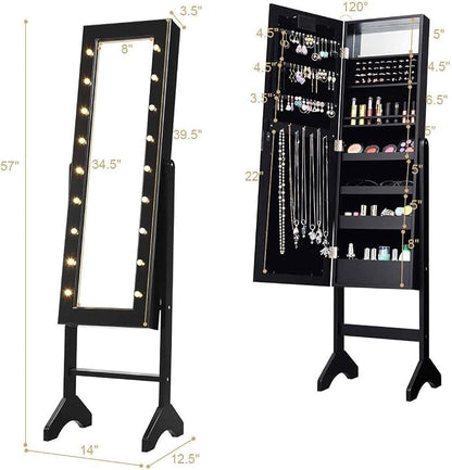 Giantex Standing Jewelry Armoire - Image 7