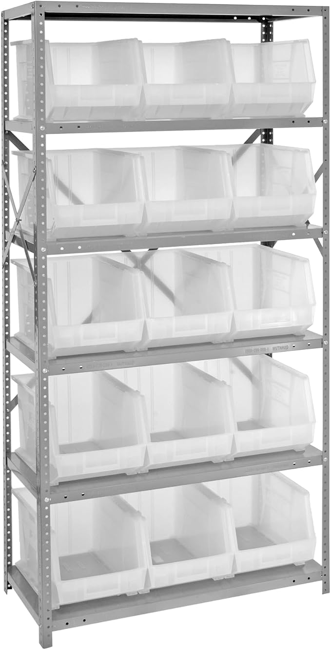 Quantum Storage Systems QSBU-260CL Giant Open Hopper Steel Shelving System by QuantumStorageSystems