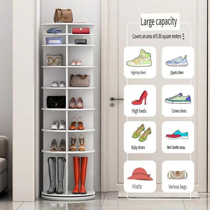 Shoe Organizer 6-Tier Spinning Shoe Rack - Image 4