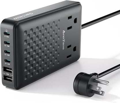 Charging Station 140W USB C Charger Block, Upgraded GaN III 8-in-1 Fast by anntane