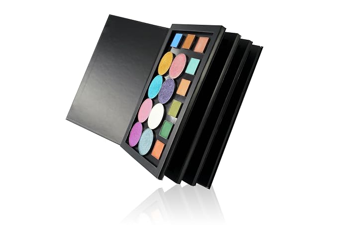 Coosei 4-Layer Book Shaped Magnetic Eyeshadow Palette Empty Makeup Storage Box by CooseiOfficialMakeup