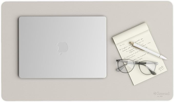 Smead Desk Pad, Vegan Leather Desk Mat by SMEAD