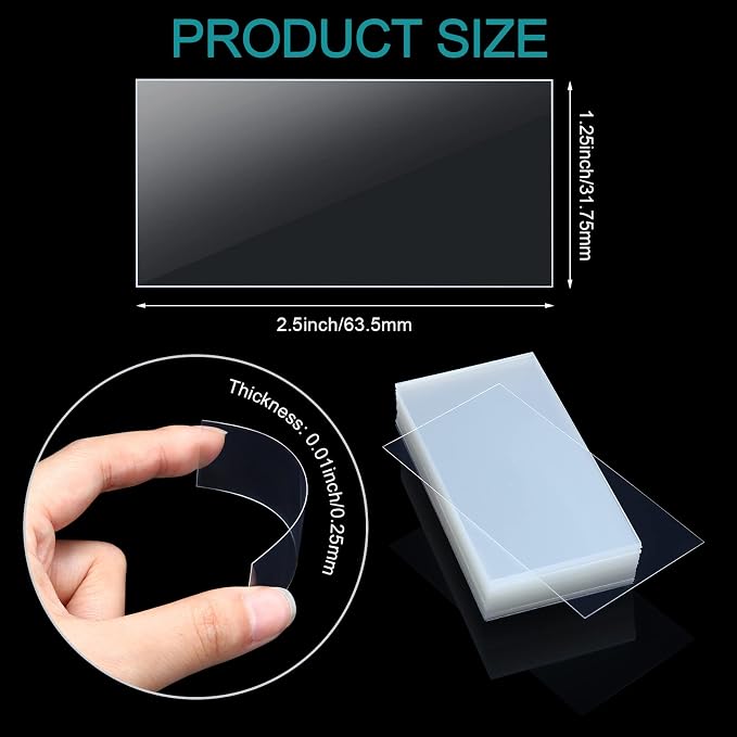 Leinuosen 2000 Pcs Clear Plastic Tags Bulk Shelf Price Tag Label Holders - Image 3