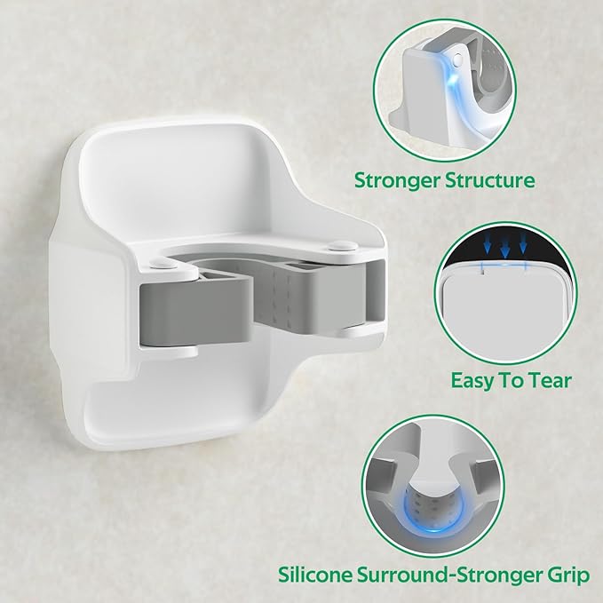 reliahom 10 Pack Broom Holder Wall Mount Mop Grippers No Drilling Self Adhesive - Image 3