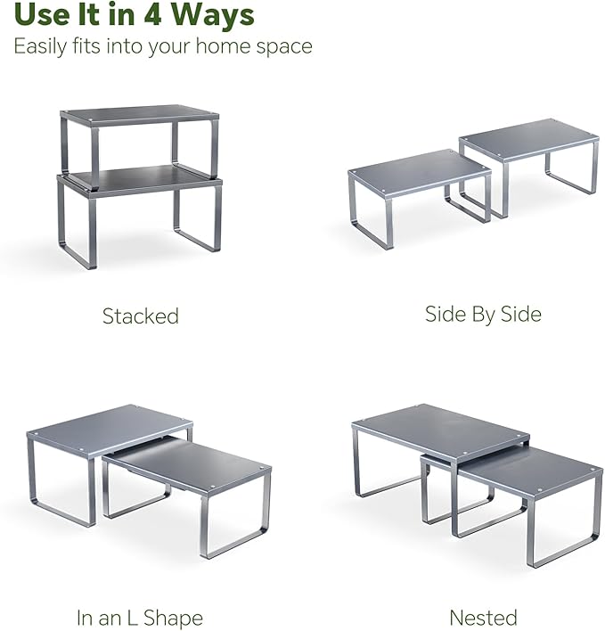 Simple Trending Cabinet Organizer Shelf, Kitchen Storage, Expandable, Metal - Image 6