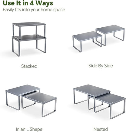 Simple Trending Cabinet Organizer Shelf, Kitchen Storage, Expandable, Metal - Image 6