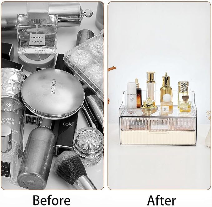 Makeup Organizer Countertop Large Cosmetic Display Cases Cosmetic Organizer - Image 3