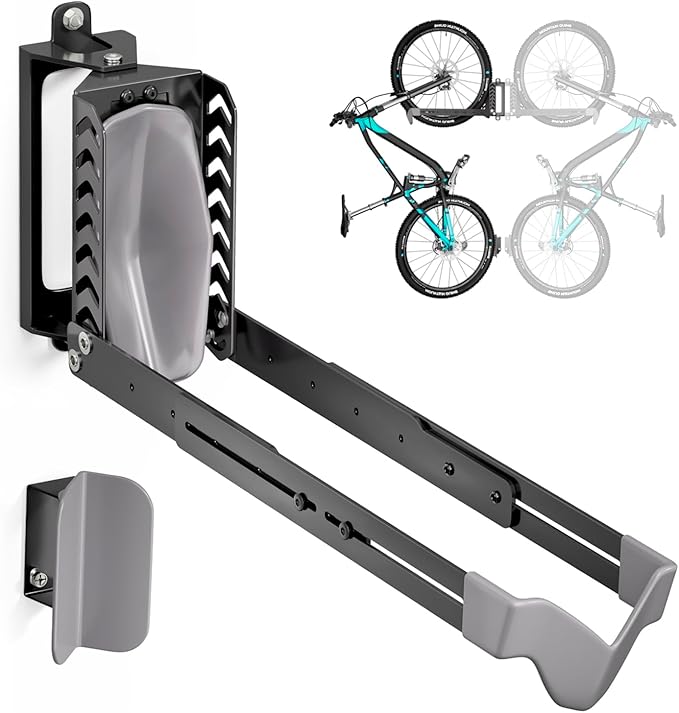 Swivel Bike Rack Wall Mount, Bike Hangers by Byokay
