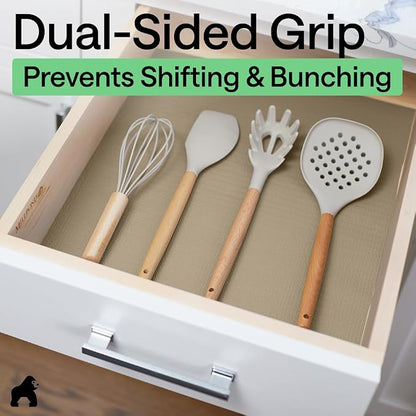 GORILLA GRIP DripGuard Shelf Liner, Non-Adhesive Drawer and Kitchen Cabinet - Image 4