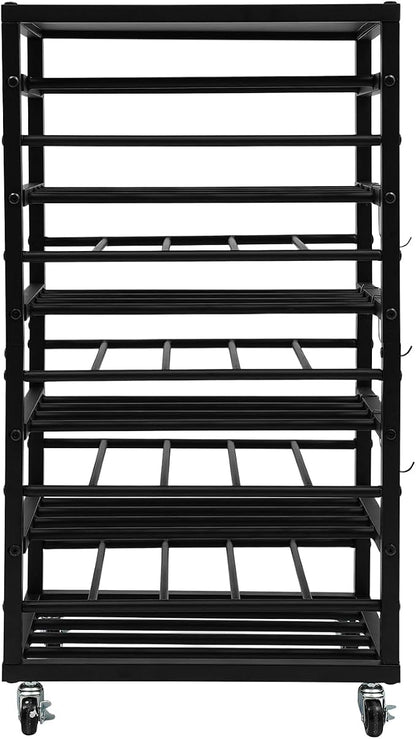 5-Tier Spray Paint Rack Organizer, Rolling Spray Bottle Holder - Image 8