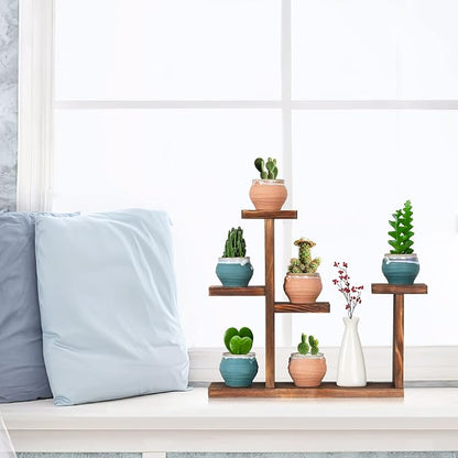 Wooden Tabletop Plant Stand - Image 3