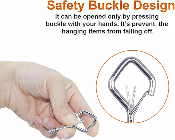 20PCS Eye Screw Hooks for Hanging Heavy Duty - Image 3