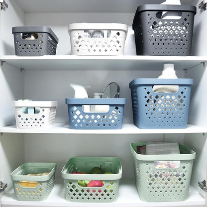 Glad Plastic Storage Basket Set, Value Pack of 6 | Open Storage Bins - Image 3