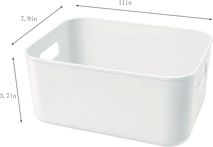 Set Of 3 Plastic Storage Bins, Versatile Kitchen Pantry Organization and Storage - Image 7