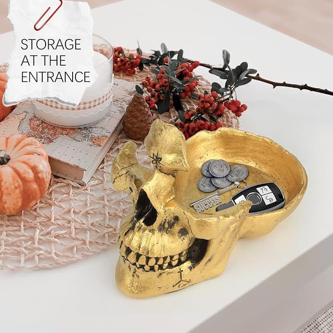 Mrlikale Skull Glasses Stand Holder, Creative Eyeglasses Holder, Sunglasses - Image 5