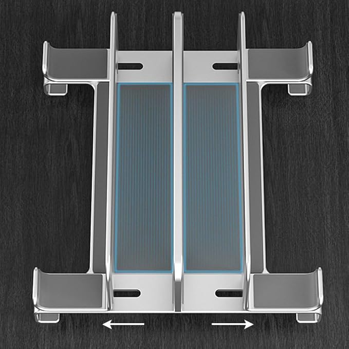 Vertical Laptop Stand Holder, Compatible Desktop Laptop Holder, Adjustable - Image 6