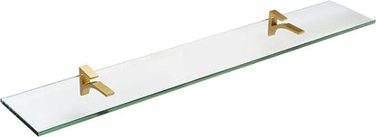 Spancraft Glass C-12x33-Brushed Bronze Cardinal Glass Shelf, Brushed Bronze by Spancraft