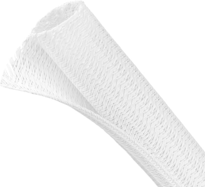 Split Wire Loom Tubing, Cable Protector Sleeve, Braided Cable Management by ConveniencetoYourLife
