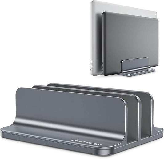 OMOTON Vertical Laptop Stand, Desktop Aluminum Mac Book Stand by OMOTON