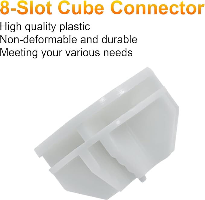 BokWin 52 Pcs Wire Cube Storage Connectors 36mm Wire Grid Cube Organizer - Image 3