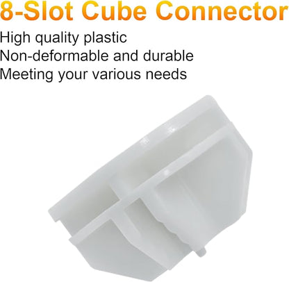 BokWin 52 Pcs Wire Cube Storage Connectors 36mm Wire Grid Cube Organizer - Image 3