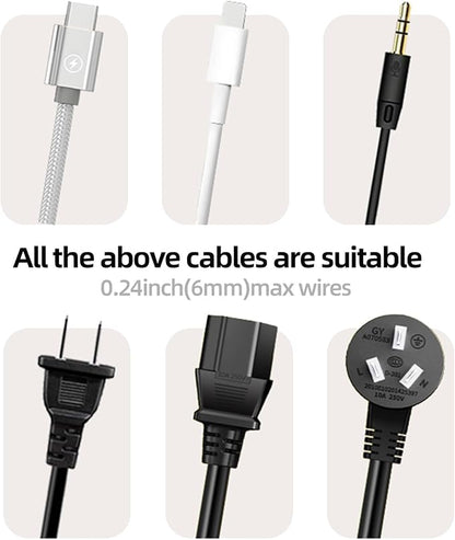 11PCS Cable Management Cord Holder Organizer, Magnetic Cable Clips Adhesive - Image 8