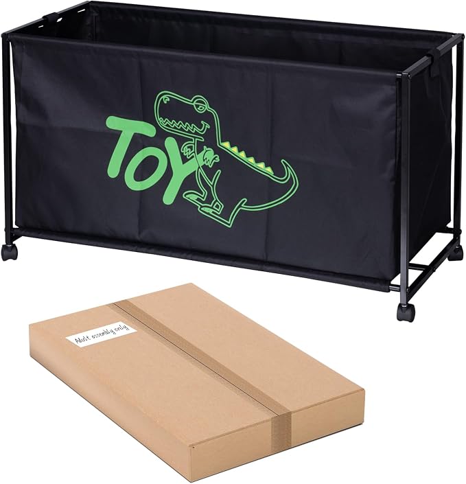 MISSLO Large Toy Box with Wheels Big Toy Chest - Image 9