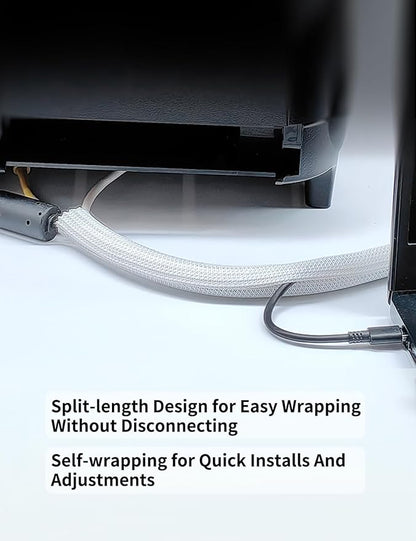 Cable Management Split Wire Loom Sleeve - Image 4
