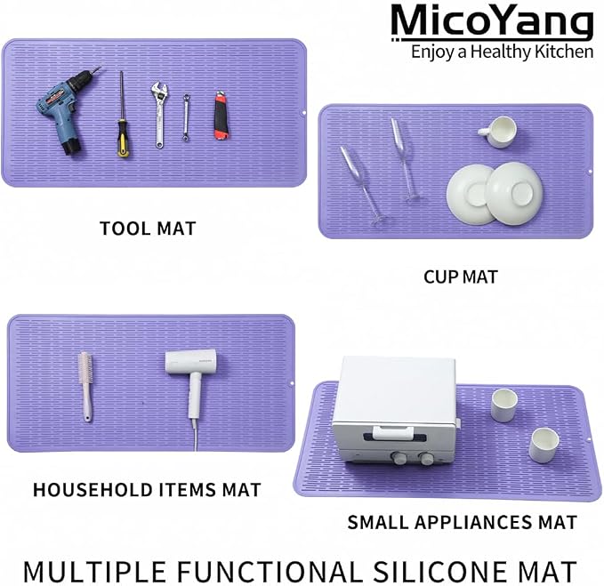 Silicone Dish Drying Mat for Multiple Usage, Easy clean, Eco-friendly, - Image 4