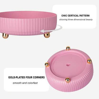 Anyoifax Makeup Perfume Organizer Tray 360 Degree Rotating Lazy Susan Skincare - Image 3
