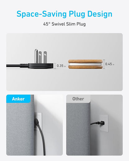 Anker Charging Station, 20W Max 8-in-1 USB-C Power Strip | 5 ft Thin Cord - Image 5