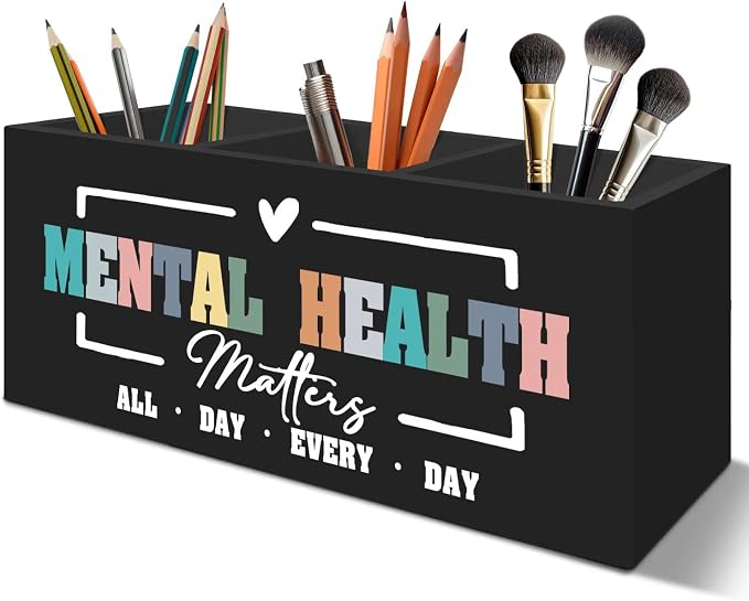 Mental Health Matters Pen Pencil Holder Organizer by Unknown