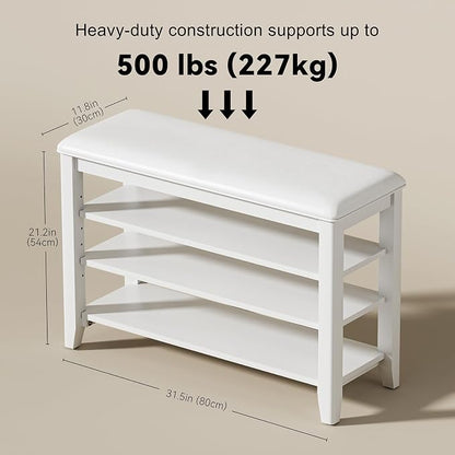 Taitiy Entryway Shoe Storage Bench, Shoe Organizer Bench - Image 3