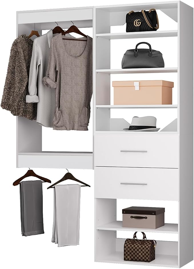 ROOMTEC Modular Closet System, Wooden Tower by ROOMTEC