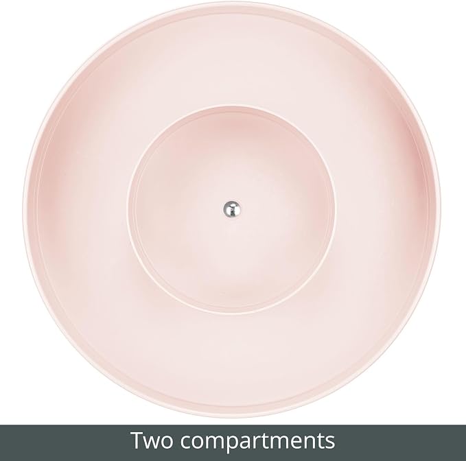 mDesign Plastic Lazy Susan Round Turntable Storage Tray - Image 5