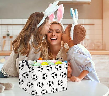 Rectangular Soccer Basket Kids Baby Storage Basket Cute Kids Toy Storage Bin - Image 5