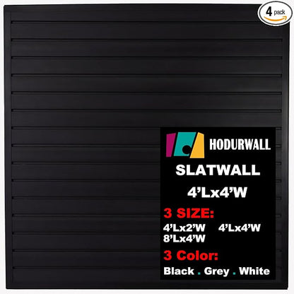 Slatwall Panels 4'x 4' Garage Slat Wall Storage Systems, Slat Wall Paneling by HODURWALL